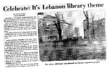 Celebrate: It's Lebanon Library theme...